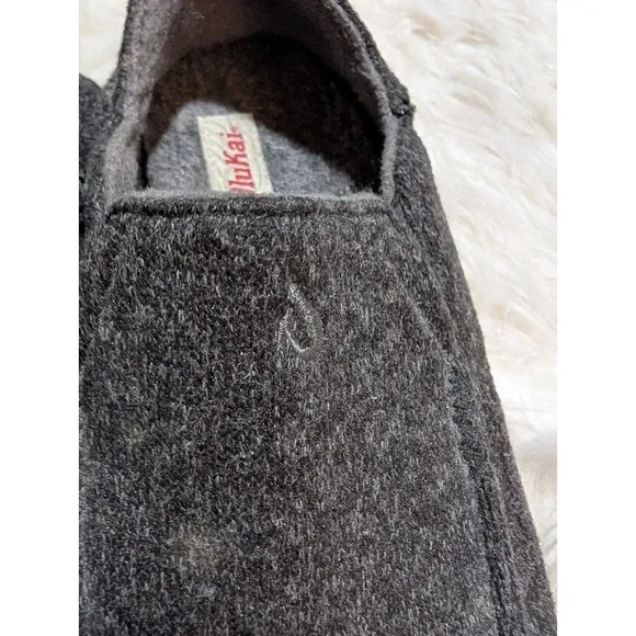 OluKai Men's Wool Blend Slip On Loafer Comfort Casual Shoes Molo Hulu Sz 9