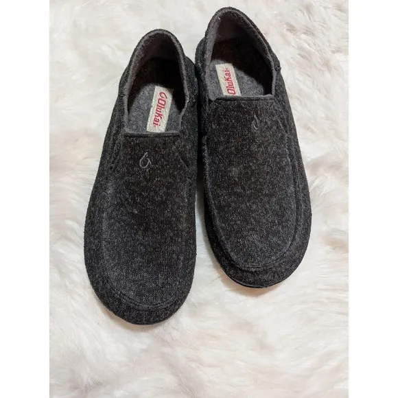 OluKai Men's Wool‎ Blend Slip On Loafer Comfort Casual Shoes Molo Hulu Sz 9