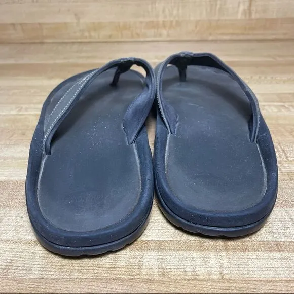 OluKai Men's Ohana Beach Sandals - Kona/Kona Gray Mens Size 14