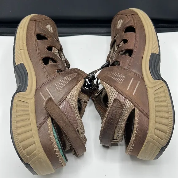 OrthoFeet brown sandals for men size 14
