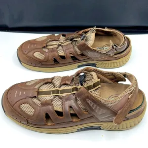 OrthoFeet brown sandals for men size 14