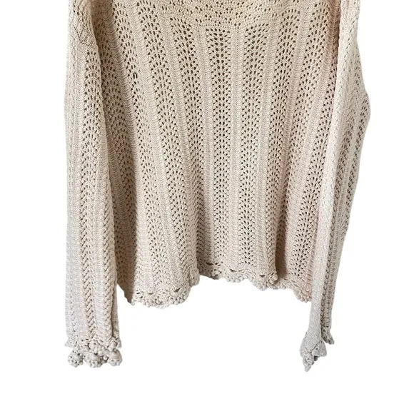 Paige Kuzuyu Cream Knit Sweater