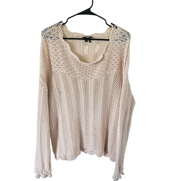 Paige Kuzuyu Cream Knit Sweater