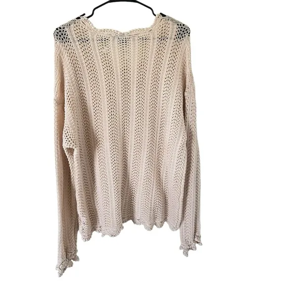 Paige Kuzuyu Cream Knit Sweater