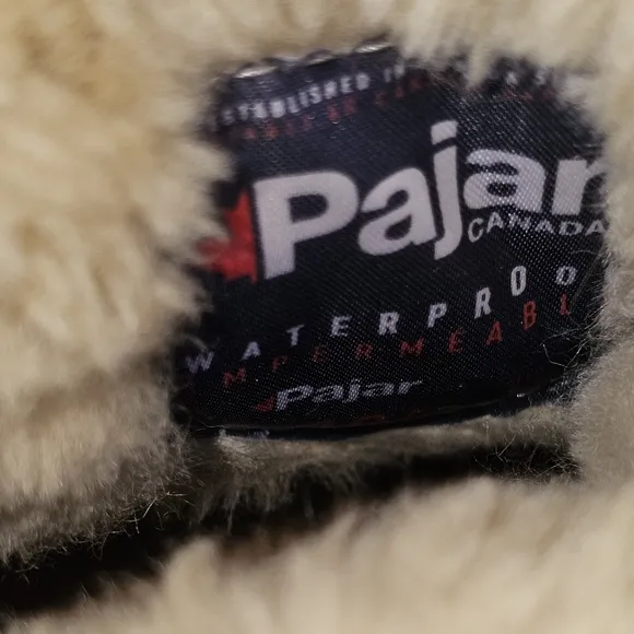 Pajar Canada Ophelia Womens Leather/Faux Fur Waterproof Winter Boots Size 39