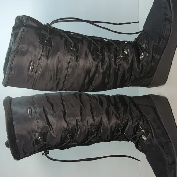 Pajar Romania Black waterproof Tall Winter Boots womans size 10  EU 41