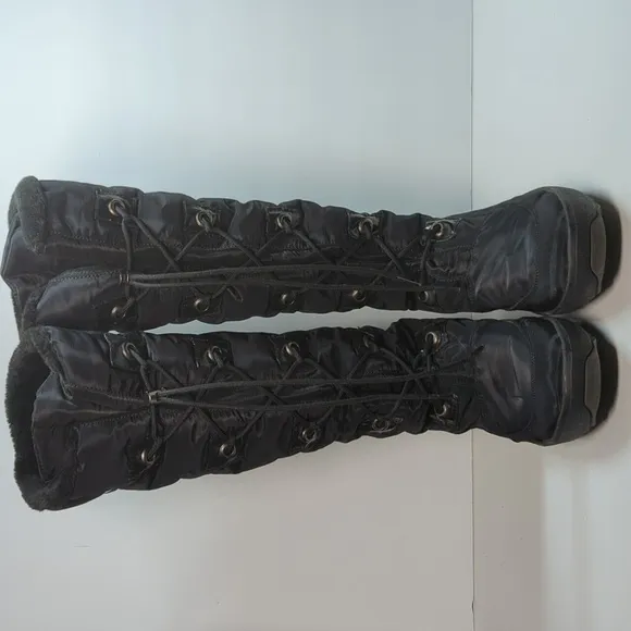 Pajar Romania Black waterproof Tall Winter Boots womans size 10  EU 41