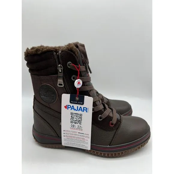 Pajar Tour Winter Boots Brown Waterproof Men's Size 8 NEW🛒