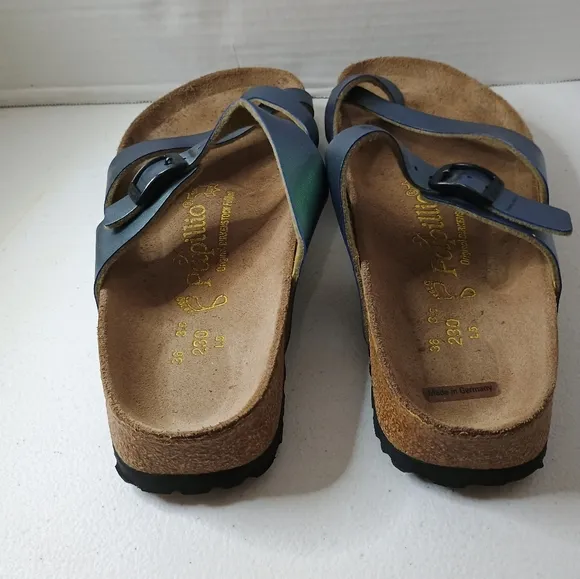 Papillio Birkenstock Women's Sandals - Green Iredesent Size 36