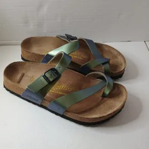 Papillio Birkenstock Women's Sandals - Green Iredesent Size 36