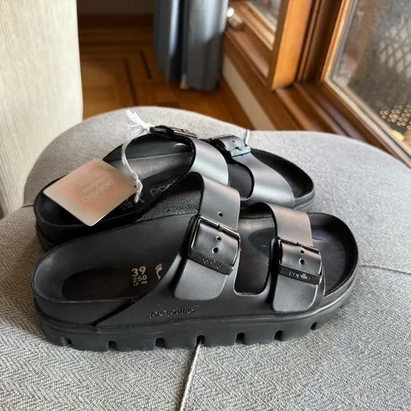 Papillio Black Sandals for Women