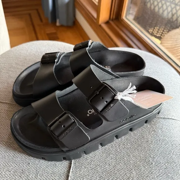 Papillio Black Sandals for Women