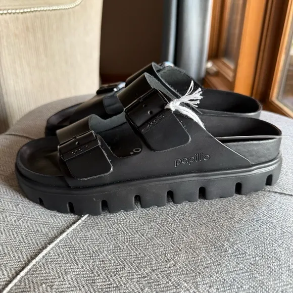 Papillio Black Sandals for Women