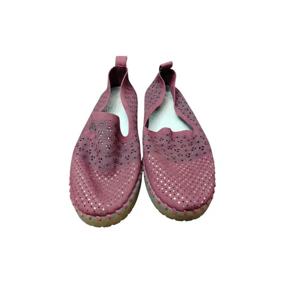 Patrizia By Spring Step Loafers Womans 42 Red Espadrille Flats Casual Breathable