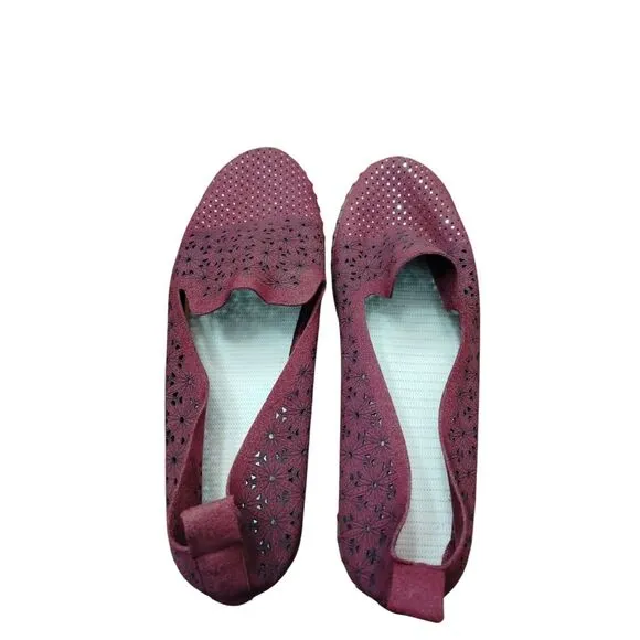 Patrizia By Spring Step Loafers Womans 42 Red Espadrille Flats Casual Breathable