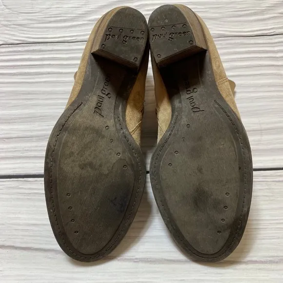 Paul Green Brown Reese Suede Leather Booties