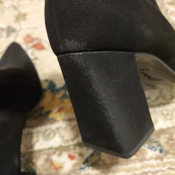 PAUL GREEN Stacia Pointed Toe Heel Ankle Boots, Black Suede