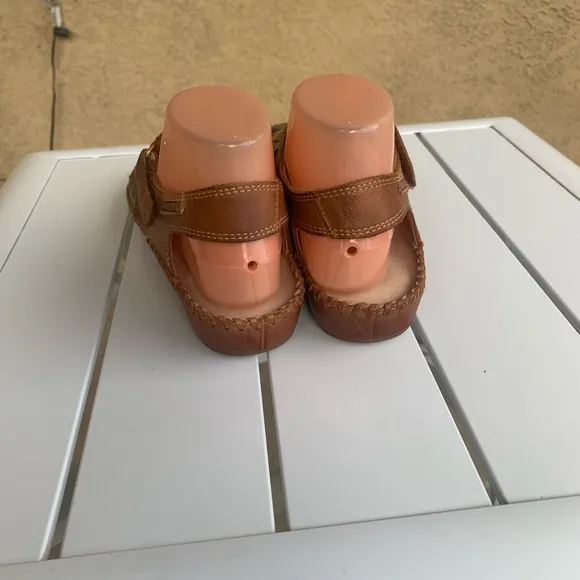 Pikolinos brown green leather sandals size 8.5-9 ( European 39)