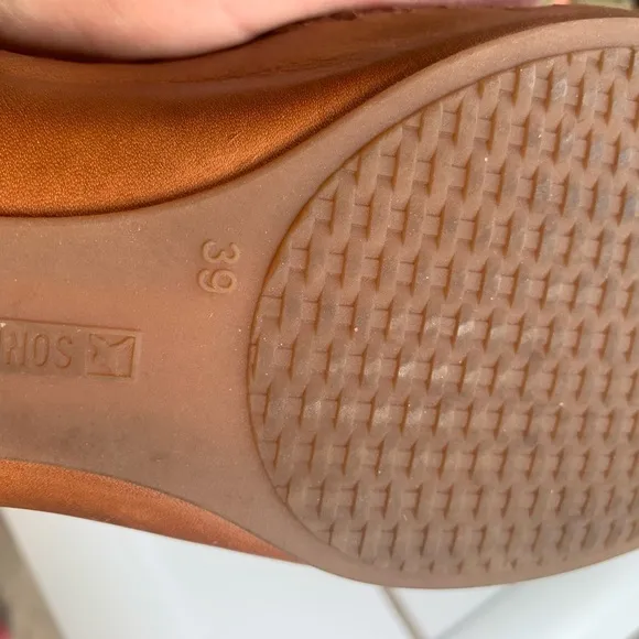 Pikolinos brown green leather sandals size 8.5-9 ( European 39)