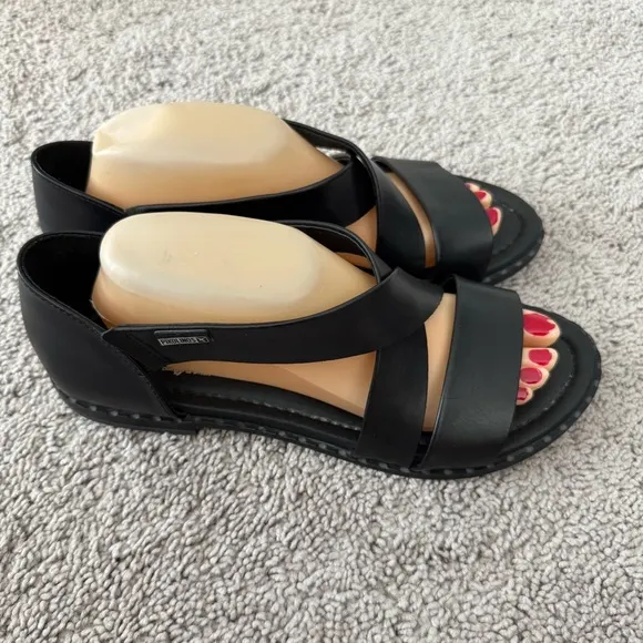 Pikolinos Leather Black Sandals EUR 42 US 11.5/12