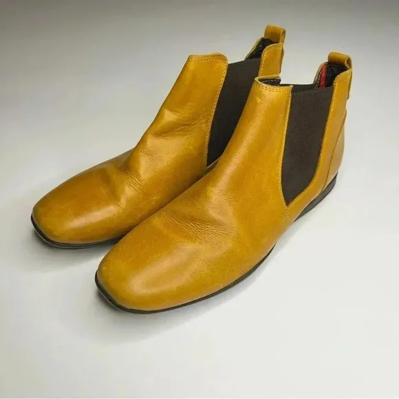 Pratik Walking Freedom Leather Chelsea Boot Mustard 38
