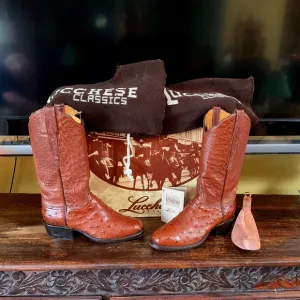 Price REDUCED!!! Lucchese Classic Ostrich Quill Cowboy boots Sz 5.5