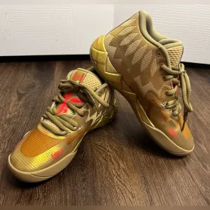 Puma LaMelo Ball MB.01 Golden Child (PS) Little Kids Sneakers Size‎ 7 Basketball