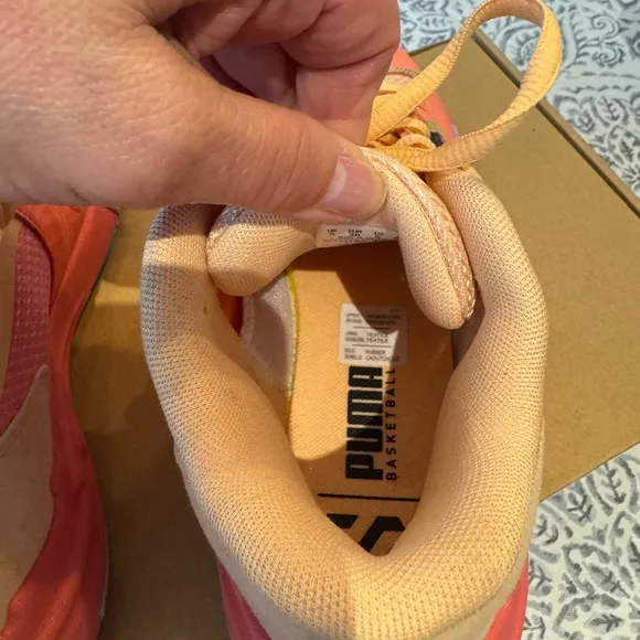Puma Scoot Zeros Georgia Peach &amp; Green Sneakers - Big Boy