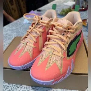 Puma Scoot Zeros Georgia Peach &amp; Green Sneakers - Big Boy