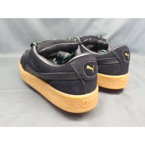 Puma Suede XL Skate Jr Sneakers Black Vine Gum Boys Size 7 NEW NO BOX!