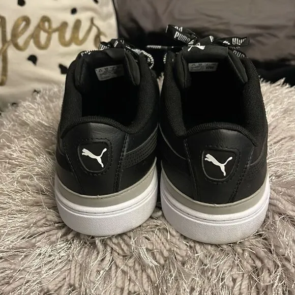 Puma women’s Vikky logomania ribbon lowtop fashion sneaker bbw sz 9 like new!