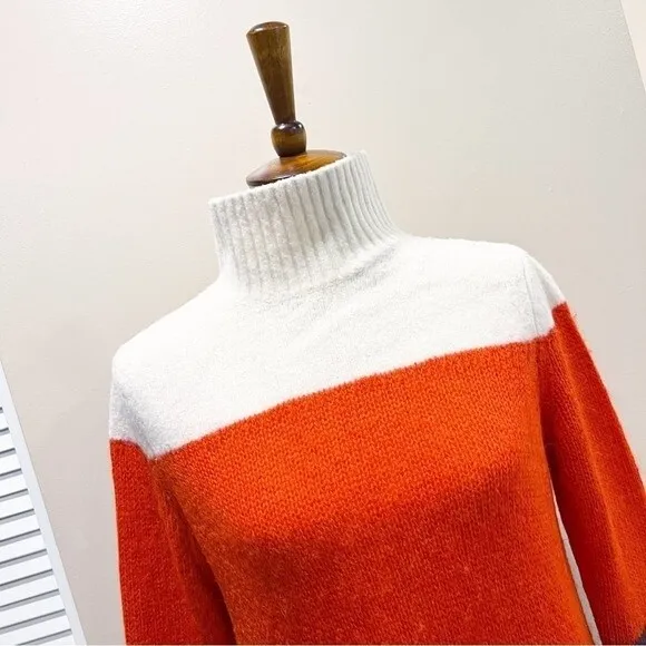 Rag &amp; Bone Britton Stripe Colorblock Midi Sweater Dress Size Medium