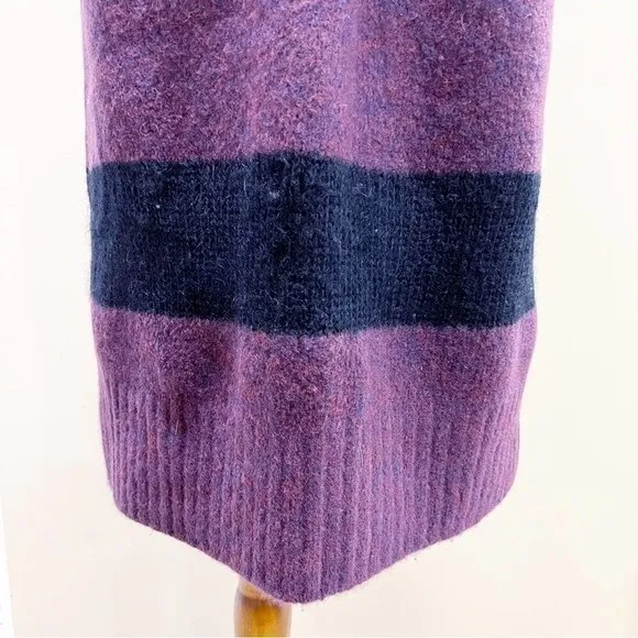 Rag &amp; Bone Britton Stripe Colorblock Midi Sweater Dress Size Medium
