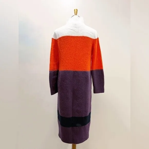 Rag &amp; Bone Britton Stripe Colorblock Midi Sweater Dress Size Medium