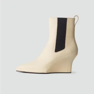 Rag &amp; Bone Eclipse Pointed Toe Wedge Leather Chelsea Boots