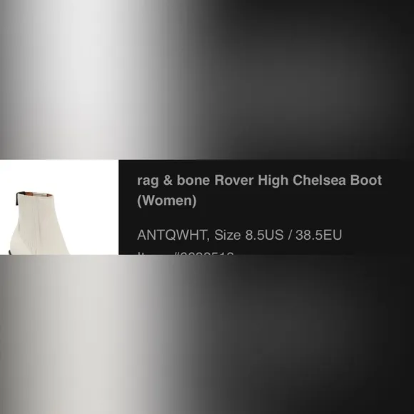 Rag &amp; Bone Rover High Chelsea Boots - size 8.5