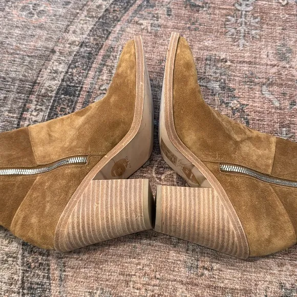 Rag &amp; Bone • Suede Axel Stacked Heel Ankle Boots