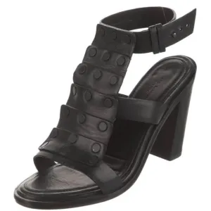 rag &amp; bone Gladiator Block Heel Sudded Sandal size 36 7.5