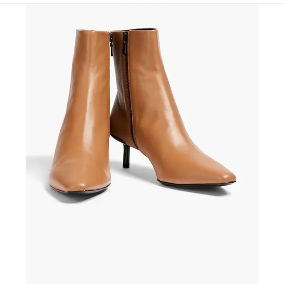 RAG and BONE Rio leather ankle boots Light Brown Pointed Toe Size 38 US 8