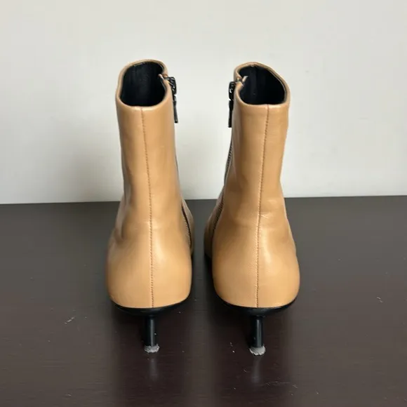 RAG and BONE Rio leather ankle boots Light Brown Pointed Toe Size 38 US 8