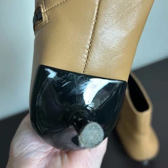 RAG and BONE Rio leather ankle boots Light Brown Pointed Toe Size 38 US 8