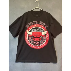 Rare Vintage Windy City Chicago Bulls Shirt Championships Jordan Double Side XXL