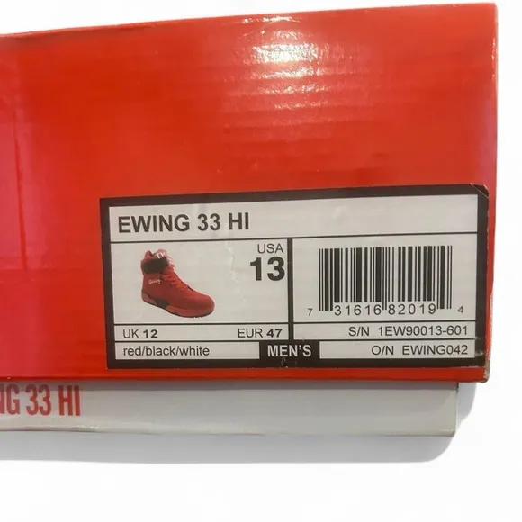 Red Ewing 33 Sneakers