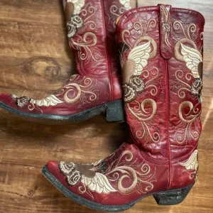 Red Old Gringo Western Lace Cowboy Boots