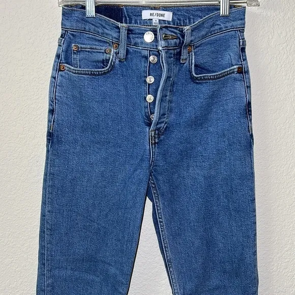 RE/DONE 90's High Rise Ankle Crop In SAF