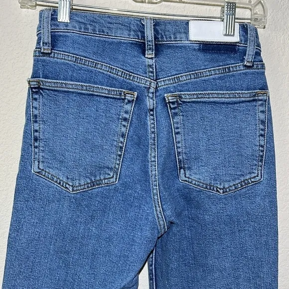 RE/DONE 90's High Rise Ankle Crop In SAF