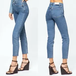 RE/DONE 90's High Rise Ankle Crop In SAF