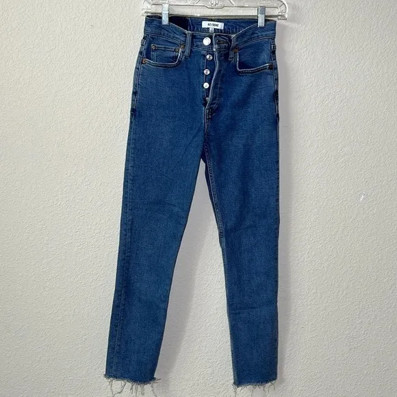 RE/DONE 90's High Rise Ankle Crop In SAF