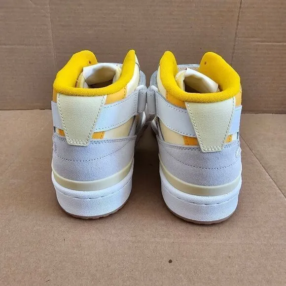 Reebok Forum Mid Athletic Basketball Sneakers White Yellow Womens Size 7