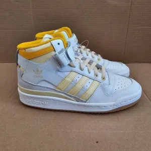 Reebok Forum Mid Athletic Basketball Sneakers White Yellow Womens Size 7
